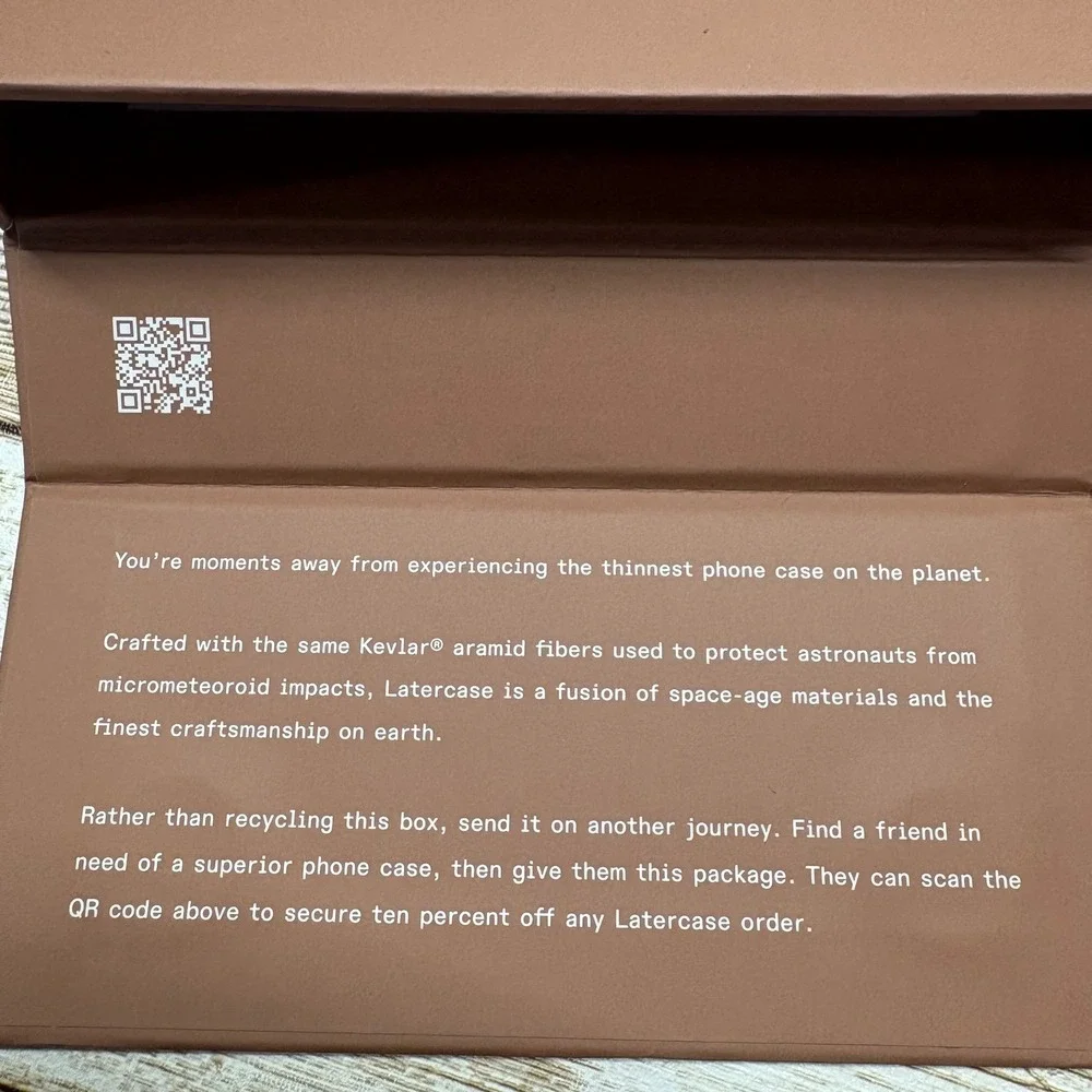 Latercase for Samsung Galaxy Z Fold 6 Coffee Impossibly Thin New open Box